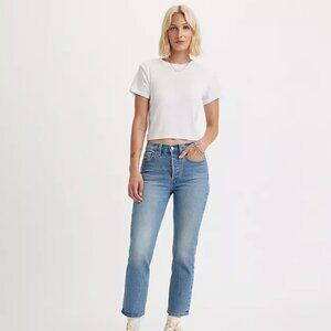Levi's Wedgie Straight Fit Women's Light Wash Jeans - Waist: 30, Length: 28